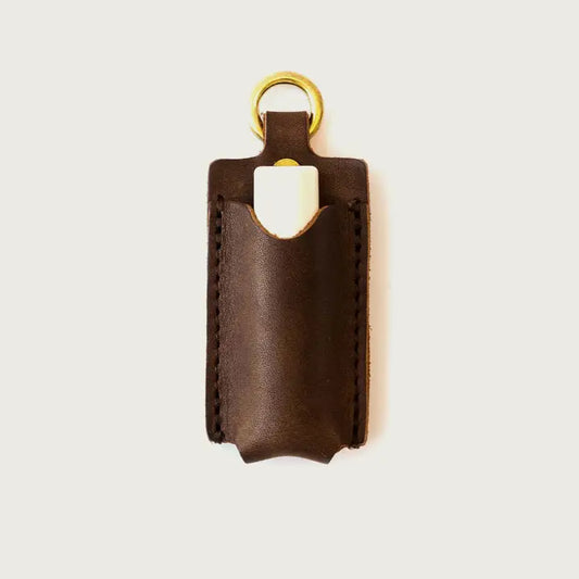 Leather Lip Balm Holder