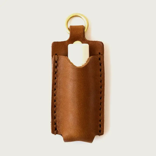 Leather Lip Balm Holder